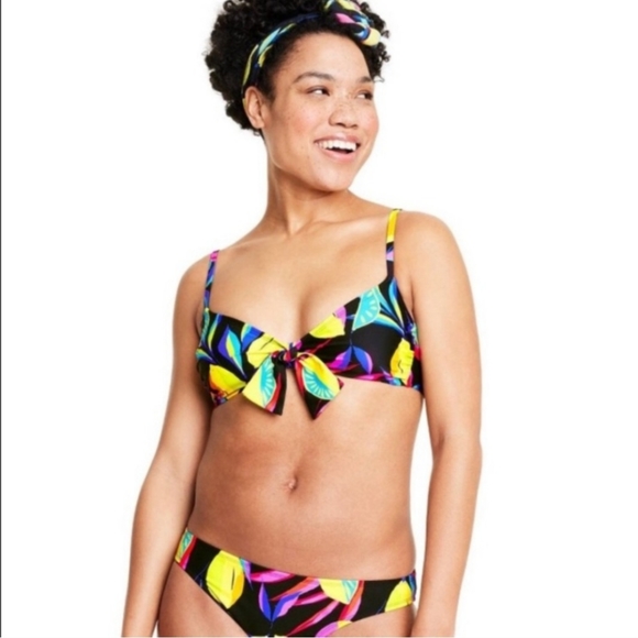 Target Other - Lemon Print Hipster Bikini Bottom - Tabitha Brown  Size M(8-10)